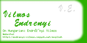 vilmos endrenyi business card